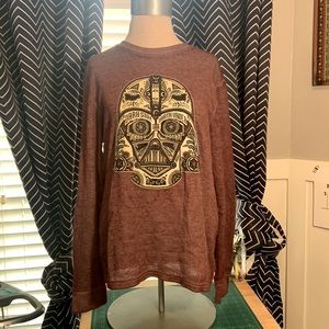 Star Wars Darth Vader Sugar Skull Thermal Shirt M (Fits L)